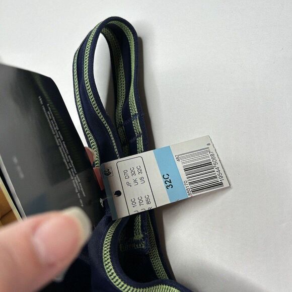 New Wacoal Navy Blue unlined full coverage bra 32C 855170 New with tags - Picture 4 of 7